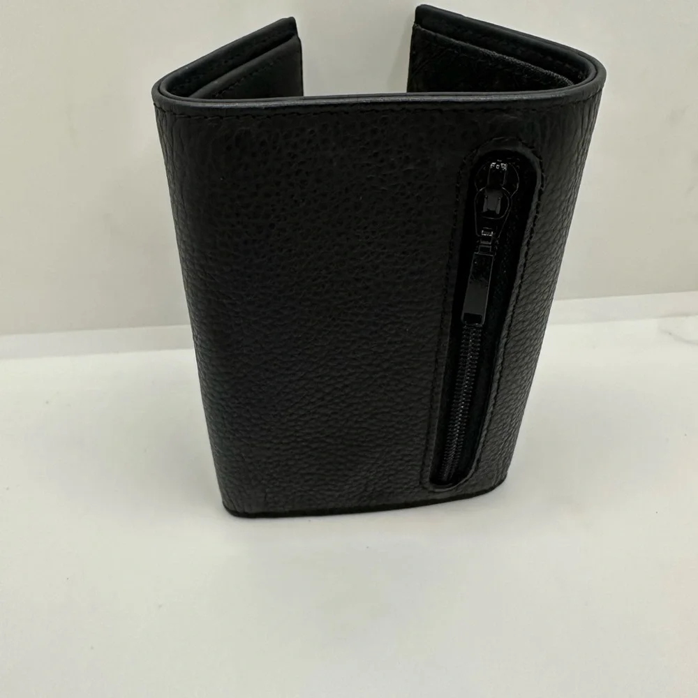 Dunhill Black Leather Wallet with Textured Finish